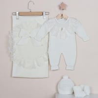 ميني جنتل طقم أفرول تريكو 5 قطع من 0-3 أشهر الوان...