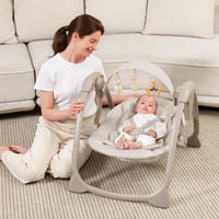 أرجوحة أطفال محمولة Mastela مع ألحان و5 سرعات – خف...