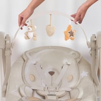 أرجوحة أطفال محمولة Mastela مع ألحان و5 سرعات – خف...