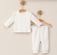 بيجاما ولادي مقاس03-00-0 الوان منت -اوف وايت-بيج