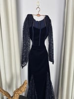 فستان سهره كحلي