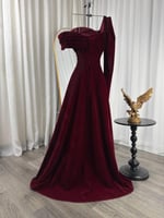 فستان سهره برغندي