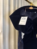 فستان سهره كحلي مخمل