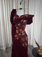 فستان سهره برغندي