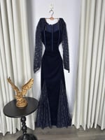 فستان سهره كحلي