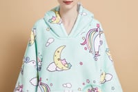 بطانية هودي "يونيكورن" للكبار Unicorn Hooded Blank...