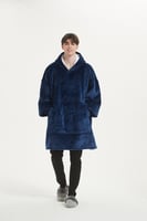 بطانية هودي "كحلي" للكبار Navy Hooded Blanket for...