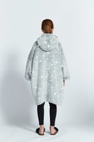 بطانية هودي "رمادي مضيء في الظلام" للأطفال Luminou...