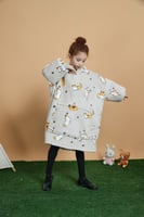 بطانية هودي "قطة" للأطفال Cat Hooded Blanket for K...