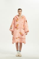 بطانية هودي "ايس كريم" للكبار Ice Cream Hooded Bla...