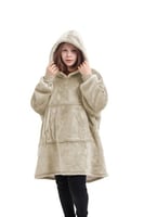 بطانية هودي "كاكي" للأطفال Khaki Hooded Blanket fo...