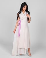 فستان كريب نسائي أنيق - تصميم عصري لإطلالة فريدة