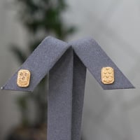 حلق بديل الذهب مستطيل