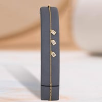 طقم شوكر مربع ذهبي