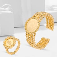أسوارة وخاتم بديل الذهب سبايك دائرية