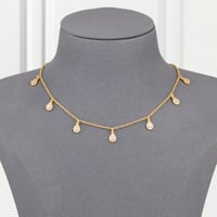 شوكر بديل الذهب دمعة الكرستال