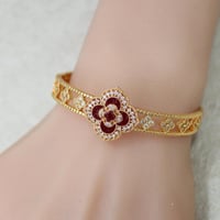 اسواره وردة النيل العنابي