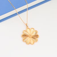 طقم زهره الاقحوان ناعم بديل الذهب