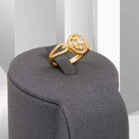 خاتم بديل الذهب هالة الماس