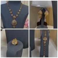 طقم بديل الذهب زهور الذهب