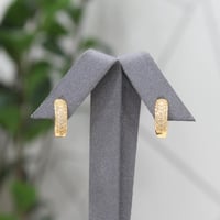 حلق بديل الذهب دائري مرصع بالزركون