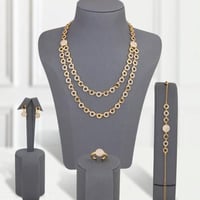 طقم زركون بديل الذهب جدايل ترف