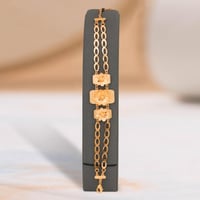 طقم بديل الذهب مجدول الذهب