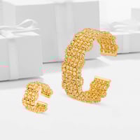 أسوارة وخاتم بديل الذهب كرات الأناقة