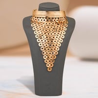 طقم بديل الذهب دوائر الذهب المتلألئة