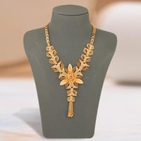 طقم بديل الذهب زهرة الأوراق الملكية