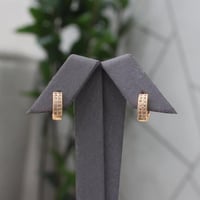 حلق بديل الذهب زركون الماس