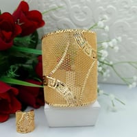 أسوارة وخاتم بديل الذهب كلاسيك