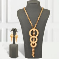 عقد بديل الذهب دائري فخم