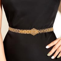 حزام بديل الذهب بتصميم هندسي