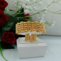 أسوارة وخاتم بديل الذهب كرات الأناقة