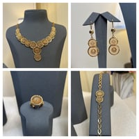 طقم بديل الذهب زهرة الشمس