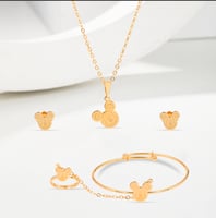 مجموعة الاطفال طقم ميكي ماوس و 4بناجر مبروم