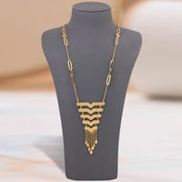 عقد بديل الذهب اللمسات المتداخلة