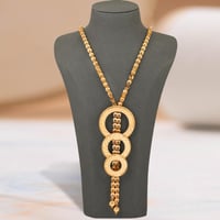 عقد بديل الذهب دائري فخم