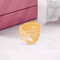 خاتم بديل الذهب المستطيل