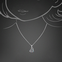 طقم اطفال بديل الذهب قلب فضي