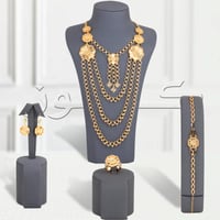 طقم سلاسل دوار الشمس بديل الذهب