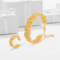 أسوارة وخاتم بديل الذهب كرات البهجة