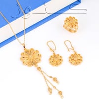 طقم الوردة بديل الذهب