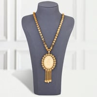 عقد بديل الذهب الزهور الذهبية