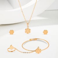 مجموعة الاطفال الذهبية طقم الورد و 4بناجر الورد