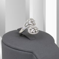 خاتم لقاء الاوراق فضي