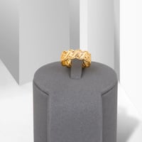 دبلة بديل الذهب تصميم حلقات متداخلة