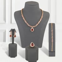 طقم بديل الذهب دموع الياقوت