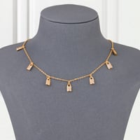 شوكر بديل الذهب قفل الحب الذهبي